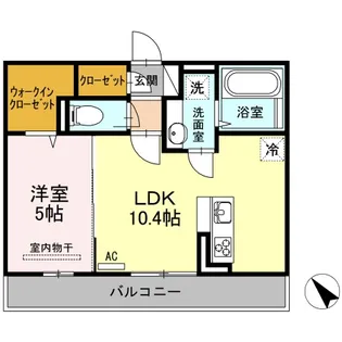 オリエント荒井西【2階】の間取り