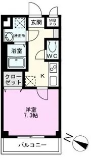 EVISSAN北越谷【3階】の間取り