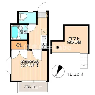 マイライフ・千代【2階】の間取り