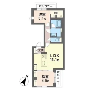 ロジェメント世田谷公園【3階】の間取り