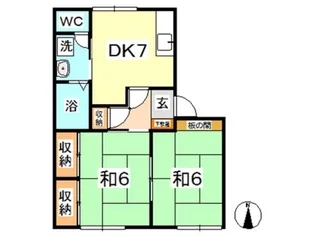タウニィ樹 B【1階】の間取り