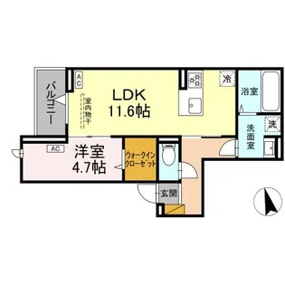 D-SOLACE津田沼 II【2階】の間取り