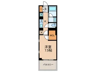 クリスタル三軒茶屋【1階】の間取り