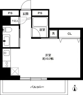 広尾ウエスト【6階】の間取り