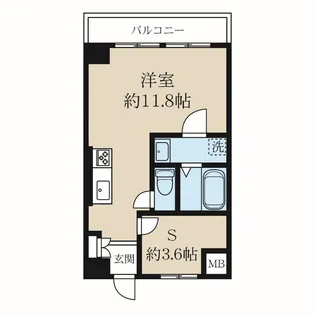 サンテラス石宮【7階】の間取り