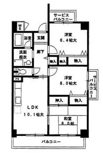 メゾンドール藤が丘【3階】の間取り