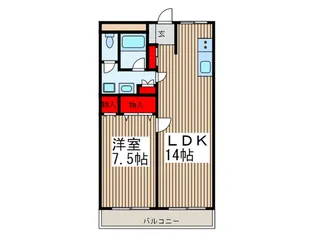 八百鶴ビル【3階】の間取り
