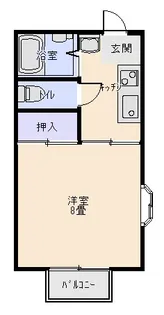 コーポ志村【1階】の間取り
