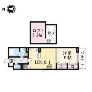プリムローズ2【3階】の間取り