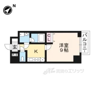 CITYSPIRE浜大津駅前【5階】の間取り