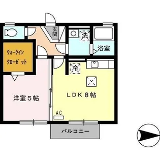 パルアヴェニュー【1階】の間取り