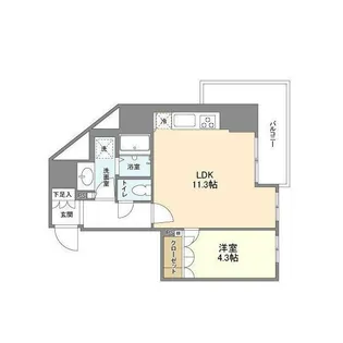 OPEN BLOOM SUMIDA YAHIRO【8階】の間取り