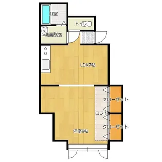 コーポ・ポレール【2階】の間取り