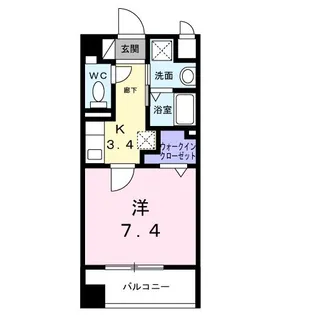 イーストヒル・ソベ【1階】の間取り