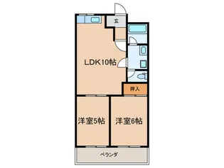 蓑川新町 DAYドリームハイツ【1階】の間取り