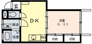 シーホーク成田【1階】の間取り
