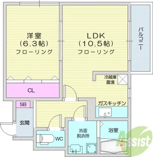シルフソア【1階】の間取り