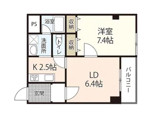 カーサ和光【8階】の間取り