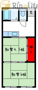 エクセレント老原B棟【2階】の間取り
