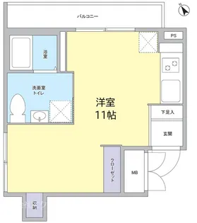 グリーンハイツ浅草【2階】の間取り
