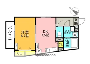 ウエルズ北小岩【1階】の間取り