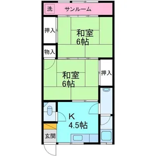 南ハイム【2階】の間取り