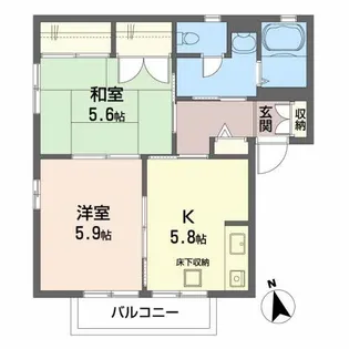 エメロードA【1階】の間取り