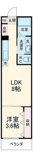 フォーサイト千葉寺【2階】の間取り