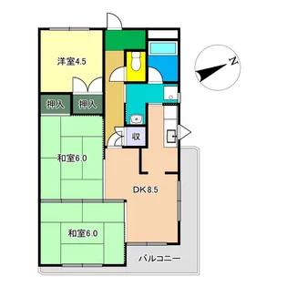 セゾンSAKAMOTO【2階】の間取り