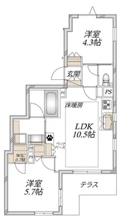 レアリゼ高井戸【1階】の間取り