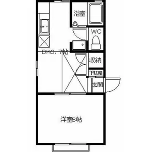 フラワーハイツ【2階】の間取り