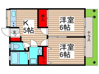ハイツときわ【1階】の間取り