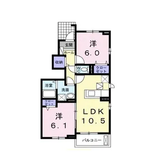 アウローラ【1階】の間取り