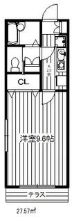 ヴィラ小竹【1階】の間取り