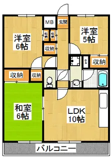 メゾン・ウォーム【2階】の間取り