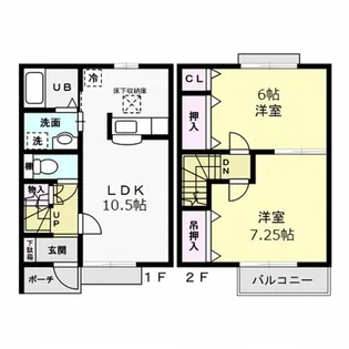 フォーリア爽 Bの間取り
