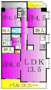 第二アーバンパルム【3階】の間取り