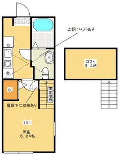 ステラハウス【1階】の間取り