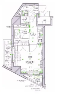 パレステュディオ五反田STATION FRONT【10階】の間取り