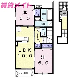 T・ボヌール II【2階】の間取り