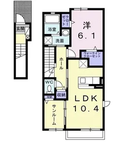 プリムローズVI【2階】の間取り