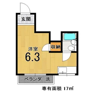 サンハイツ【1階】の間取り