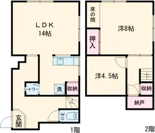末広町10番1棟3戸の間取り