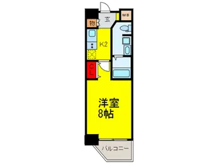 ルーエ天満橋【10階】の間取り