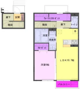フェリス【2階】の間取り
