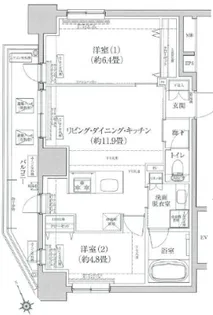 ティモーネグランデ田端ノルド【6階】の間取り
