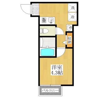 カリテス【3階】の間取り