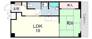 宝和マンション【3階】の間取り