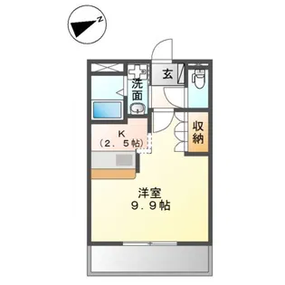 フォンテーヌ・アベニューI【2階】の間取り