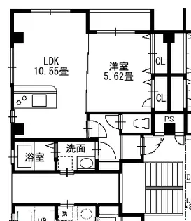南越谷8044コーポラス【3階】の間取り